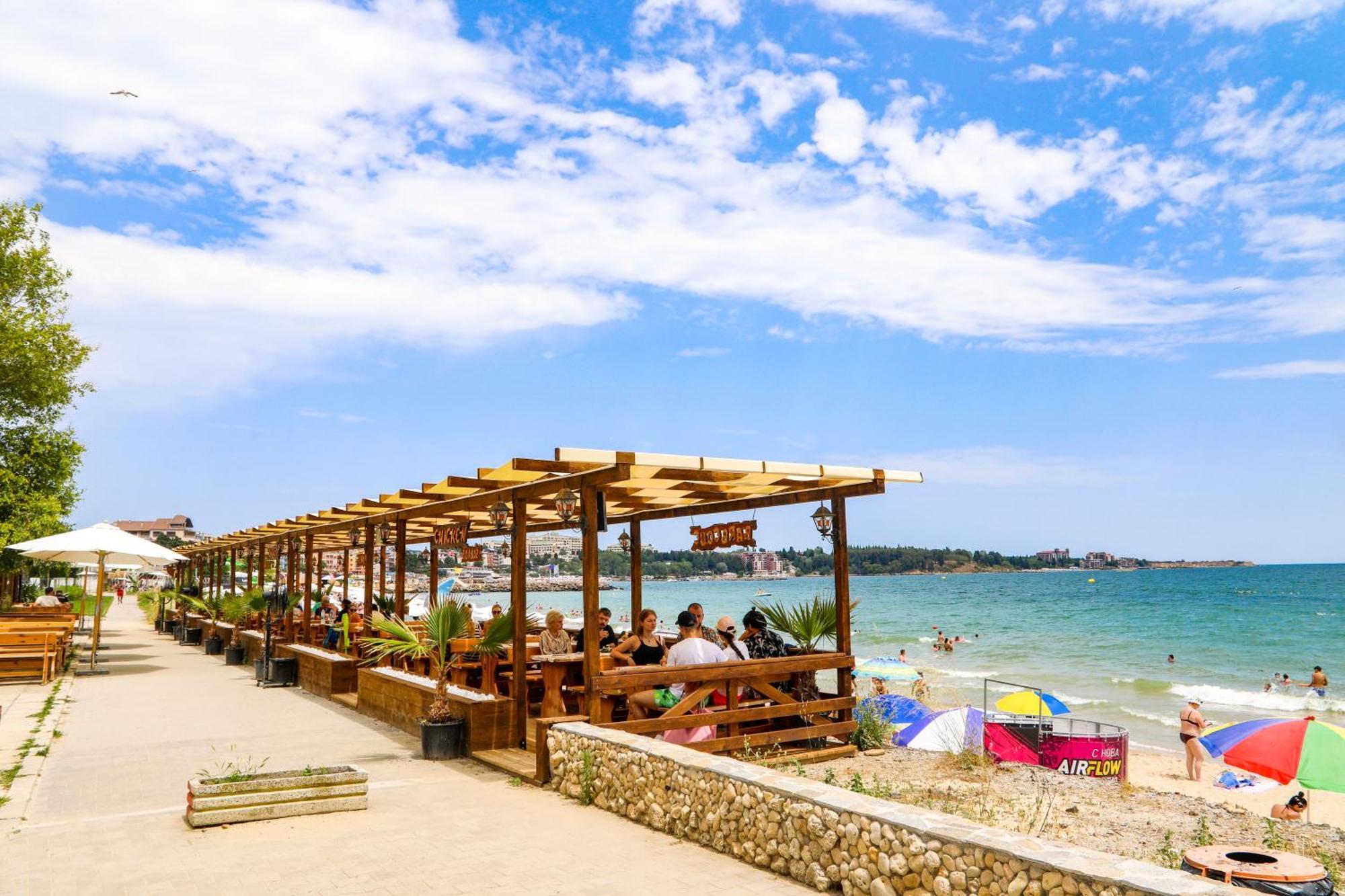 Luxury First Line Apartment With Pool By The Sea Nessebar Exterior foto