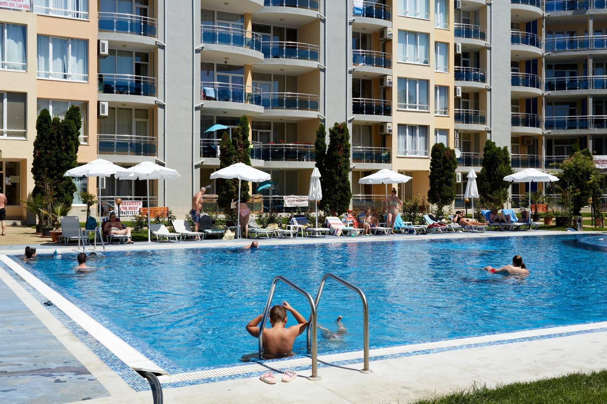 Luxury First Line Apartment With Pool By The Sea Nessebar Exterior foto